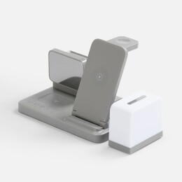 Molti Зарядная станция с электронными часами и подсветкой Large Charge ver.3, серая