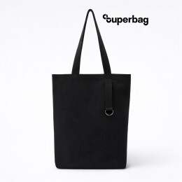 1 Шоппер/рюкзак Superbag Transformer, с молнией и двумя отделениями (черный)