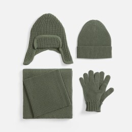 teplo Шарф Catch Match, зеленый (полынь)