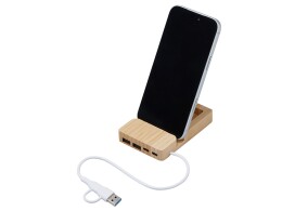 Разное USB хаб «Memo», 2*USB, 2*Type C, бамбук