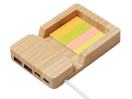 Разное USB хаб «Memo», 2*USB, 2*Type C, бамбук