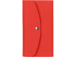 Разное Органайзер для документов на кнопке с отделением для купюр и ручки, упаковка в индивидуальный пакет, красный/серый