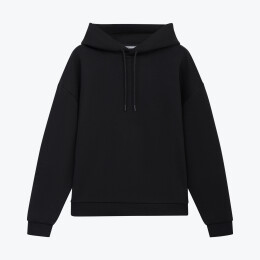 Portobello Верхняя одежда Худи релакс унисекс Баланс (Balance), с начесом, черный, размер XS/S