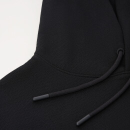 Portobello Верхняя одежда Худи релакс унисекс Баланс (Balance), с начесом, черный, размер XS/S