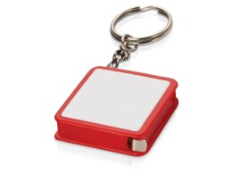 Разное Брелок-рулетка, 1 м., белый/красный