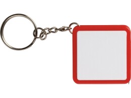 Разное Брелок-рулетка, 1 м., белый/красный