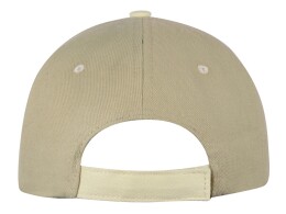 US Basic Бейсболка "New Castle F" 6-ти панельная, оливковый/натуральный
