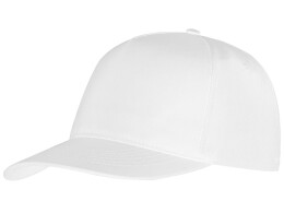 US Basic Бейсболка "Poly" 5-ти панельная 120 гр, белый (P)