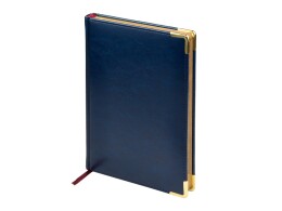 Bruno Visconti Ежедневник А5 датированный «Sidney Nebraska» 2026, синий (золотой обрез, золотые уголки)