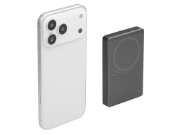 Qjet Магнитный беспроводной внешний аккумулятор, QC/PD «Сёрф», 10000 мАч, серый