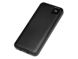 Evolt Внешний аккумулятор со встроенными кабелями «Фрэйм», 10000мач, черный