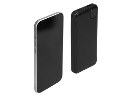 Evolt Внешний аккумулятор со встроенными кабелями «Фрэйм», 10000мач, черный