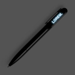 Разное Ручка шариковая Lucenti с подсветкой логотипа, в футляре, черная