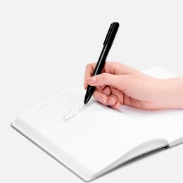 Разное Ручка шариковая Lucenti с подсветкой логотипа, в футляре, черная