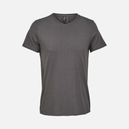 Sol's Футболка унисекс Regent с V-образным вырезом, темно-серая