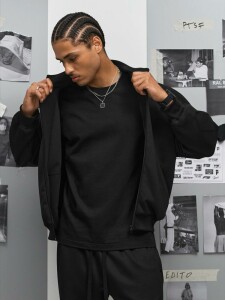 Sol's Куртка спортивная Junior, черная