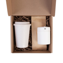 mid-oceangift Набор "Комфорт" бежевый с белым