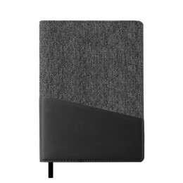 Enote Ежедневник недатированный DENIM, серый, формат А5, блок в линейку