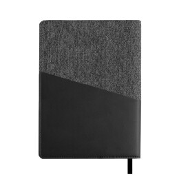 Enote Ежедневник недатированный DENIM, серый, формат А5, блок в линейку