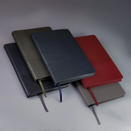 Enote Ежедневник недатированный RIFF, красный, формат А5, блок в линейку