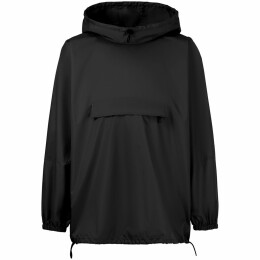 Hard Work Дождевик-анорак Hard Work, укороченный, черный, единый размер