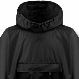 Hard Work Дождевик-анорак Hard Work, укороченный, черный, единый размер