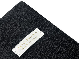 Bruno Visconti Еженедельник недатированный А6 "Black" с нашивкой, черный