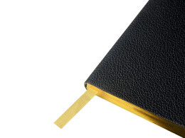 Bruno Visconti Еженедельник недатированный А6 "Black" с нашивкой, черный