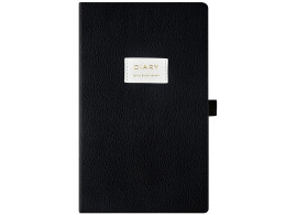 Bruno Visconti Ежедневник недатированный А5 "Black" с нашивкой, черный