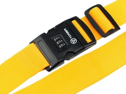 Torber Ремень для чемодана Torber, желтый, 182 х 5 см
