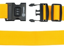 Torber Ремень для чемодана Torber, желтый, 182 х 5 см