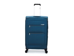 Torber Чемодан TORBER ВИВИ, синий, полиэстер, 48 х 28 х 78 см, 89 л