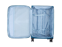 Torber Чемодан TORBER ВИВИ, синий, полиэстер, 48 х 28 х 78 см, 89 л