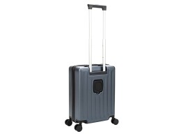 Torber Чемодан TORBER БАЙКАЛ, тёмно-серый металлик, поликарбонат, 37,5 x 20 х 54 см, 37 л