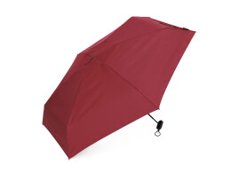 Torber Зонт складной женский TORBER, механика, 5 сложений, красный, каркас алюминий, эпонж, пластиковая ручка, диаметр 91 см