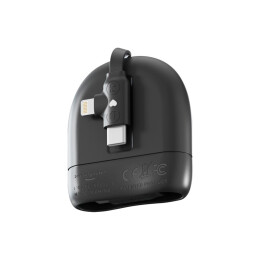 Разное Кабель Xoopar ICE-R с ретрактором 2 в 1, разъёмы USB-C и Lightning, 60 Вт