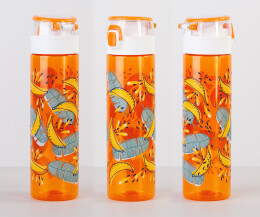 mid-oceangift Бутылка для воды "Vita" с нанесением "Бананы" 600 мл, оранжевая