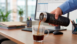 SOFTOUCH Термос "Бостон next" 500 мл с нанесением "Абстракция #1", soft touch