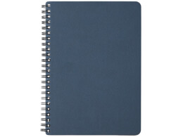 Lettertone Блокнот А5 "Dante" из искусственной кожи на спирали, темно-синий