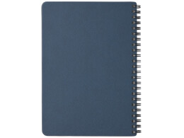 Lettertone Блокнот А5 "Dante" из искусственной кожи на спирали, темно-синий