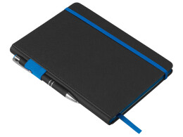 Lettertone Бизнес блокнот "Bossy Junior" с цветным срезом, твердая обложка, 96 листов, черный и синий