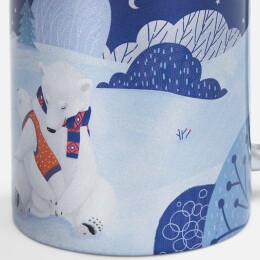 Разное Кружка «Праздничный полюс», серебристая