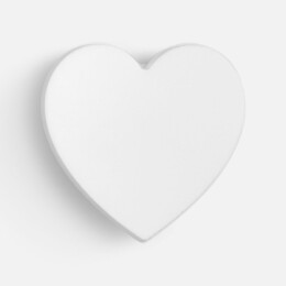 Разное Джибитс из ПВХ «Сердце», белый