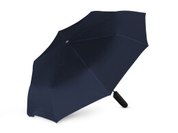 Разное Складной зонт ALCIRA/АЛЬКИРА с системой защиты от снежной бури и ручкой-карабином, синий нейви