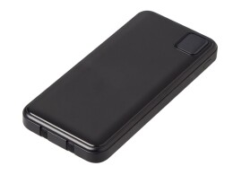 Evolt Внешний аккумулятор со встроенными кабелями «Фрэйм Квик», быстрая зарядка, 10000мач, черный