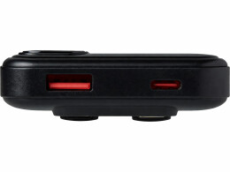 Evolt Внешний аккумулятор со встроенными кабелями «Фрэйм Квик», быстрая зарядка, 10000мач, черный