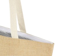 Разное Эко-сумка Джута 12 л из джута плотностью 300 г/м2, белый/натуральный