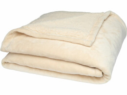 Разное Эшн одеяло из переработанного шерпа GRS, бежевый