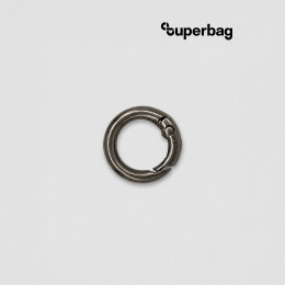 1 Карабин-кольцо Ring для обвеса, d=2см (чёрный никель)