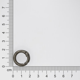 1 Карабин-кольцо Ring для обвеса, d=2см (чёрный никель)